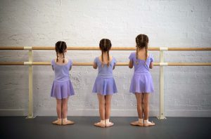 children doing a ballet class