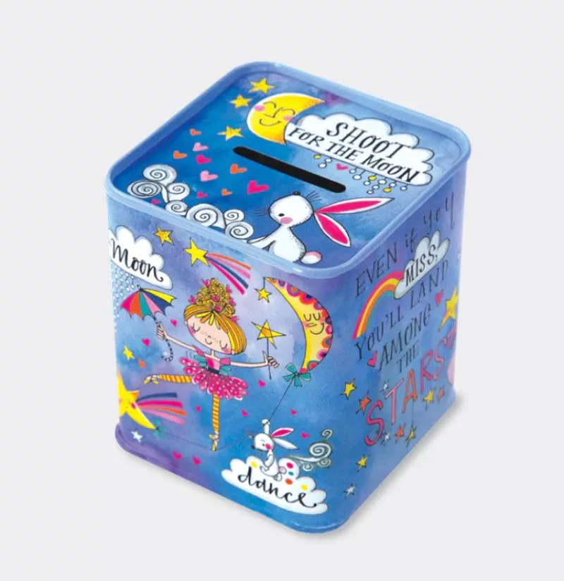 Money Box Tin - Moon Dance